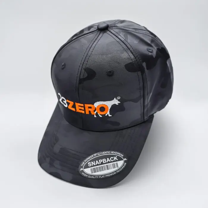 23ZERO Adjustable Hat in Black Camo