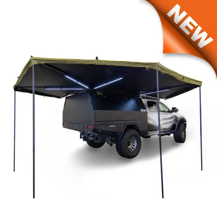 Peregrine PRO 6 Arm Freestanding 270-Degree Awning