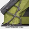 23Zero Armadillo AX2 Hard Shell Side Open Rooftop Tent Gas Strut Assisted X-Frame