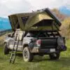 23Zero Armadillo Horizon 2 Hard Shell Roof Top Tent Deployed On Black Toyota Tacoma Truck
