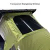 23Zero Kabari Pro Hard Shell Clam Shell Rooftop Tent Transparent Stargazing Window