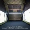23Zero Kabari Pro Hard Shell Clam Shell Rooftop Tent Integrated Moveable USB 5V LED Light with 3 Brightness Modes