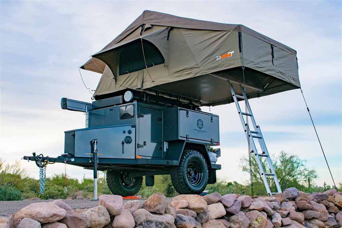 roof top tent on trailer