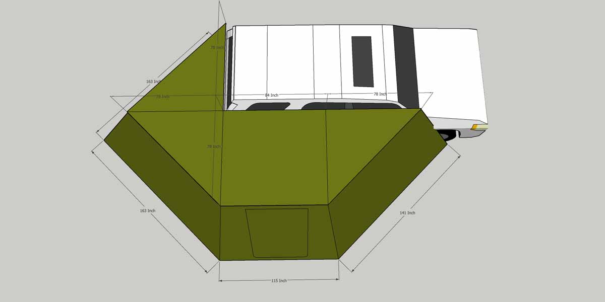 270 awning dimensions