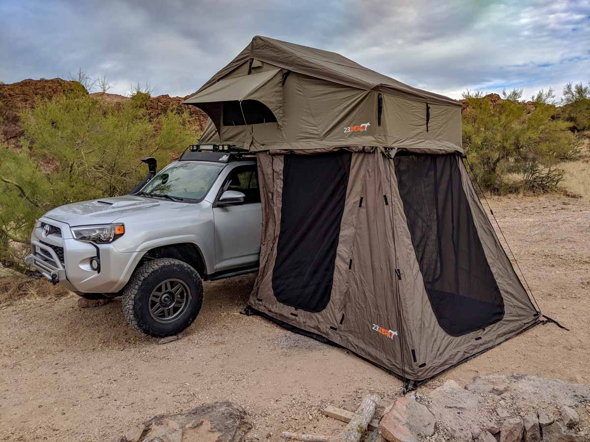 roof top tent with annex