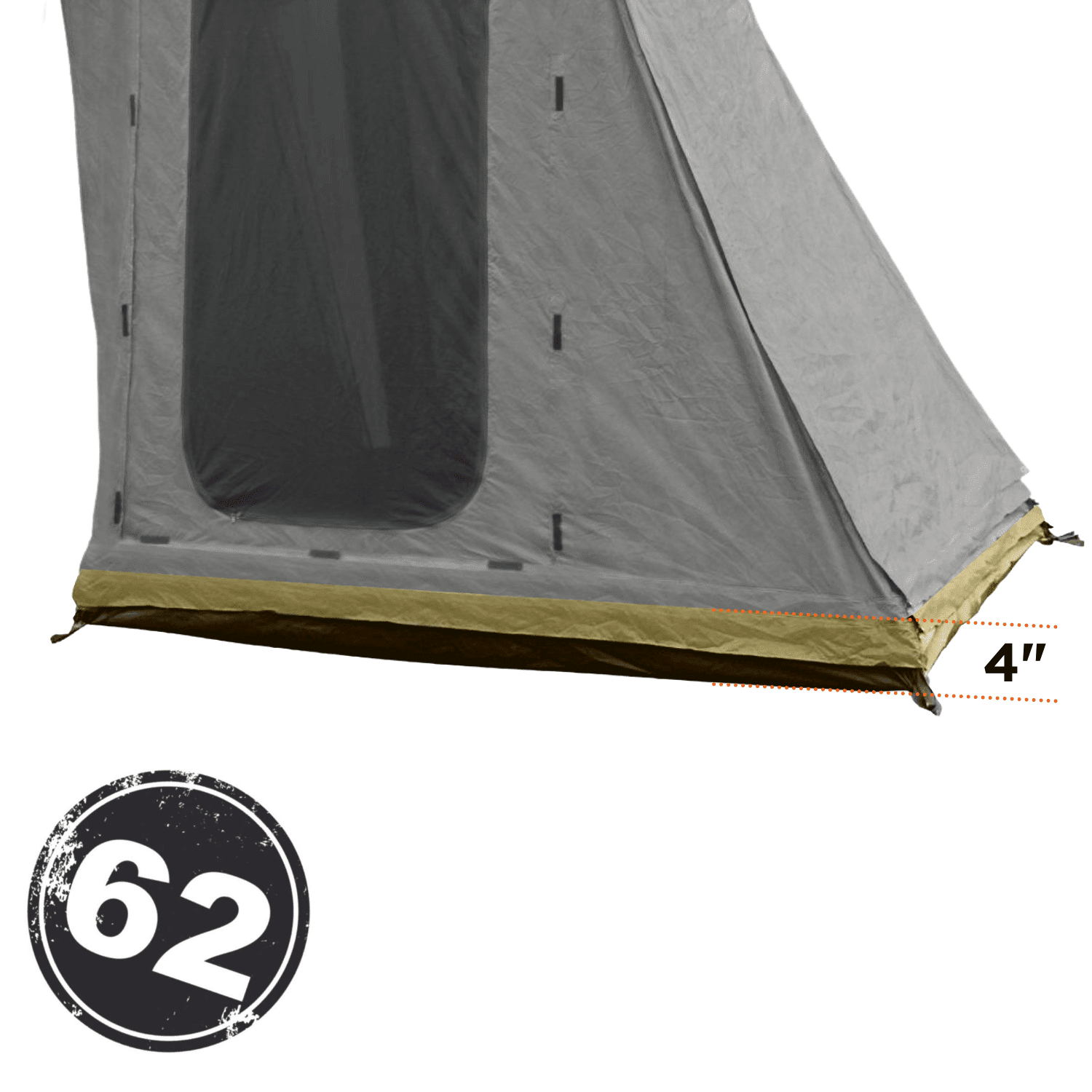 23Zero Zip On Annex Extension | 4″ Zip-On Height Extension