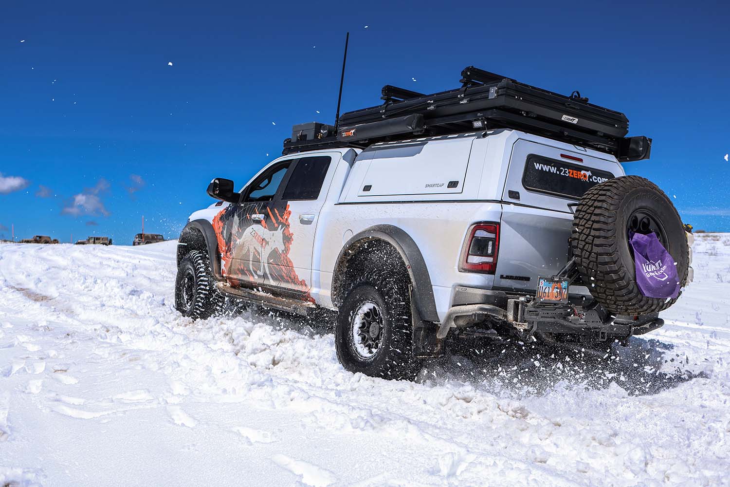 Plan For Cold Weather Camping With 23Zero - Ram Truck In Snow