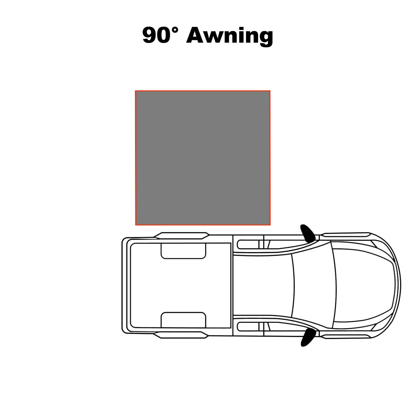 90 Degree Awning Diagram