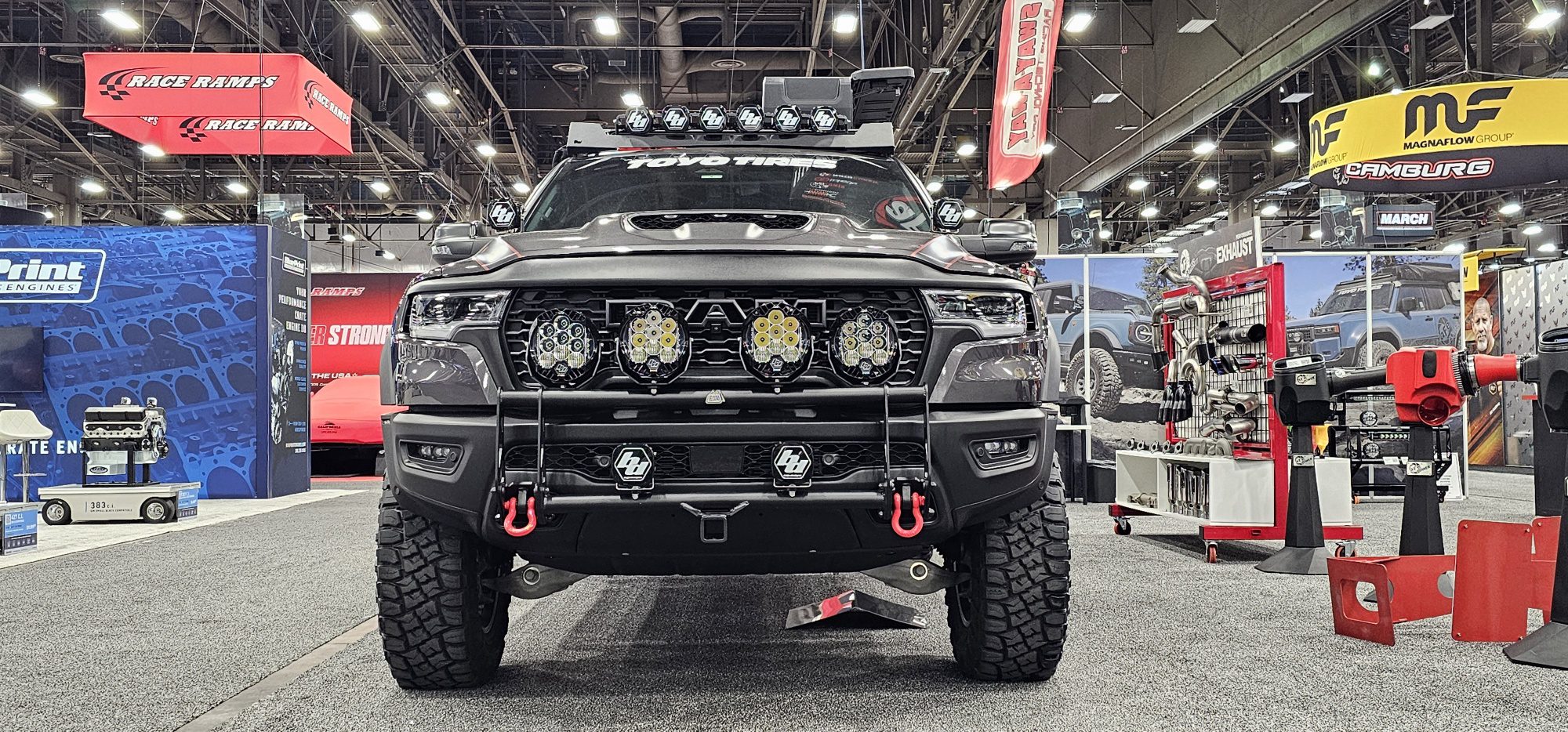 23Zero at SEMA 2025 Featured at AFE Power's Booth - Ram RHO Overland Build Front View