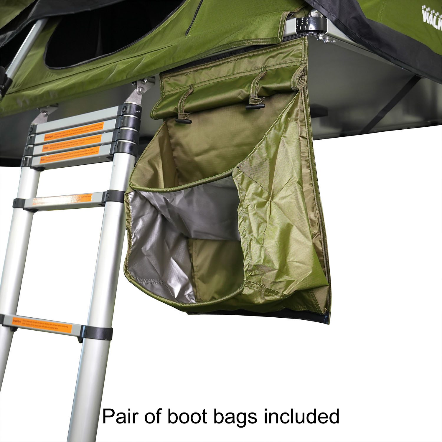 23Zero Walkabout 2.0 soft shell rooftop tent included boot bags, available in 56, 62, and 72 sizes