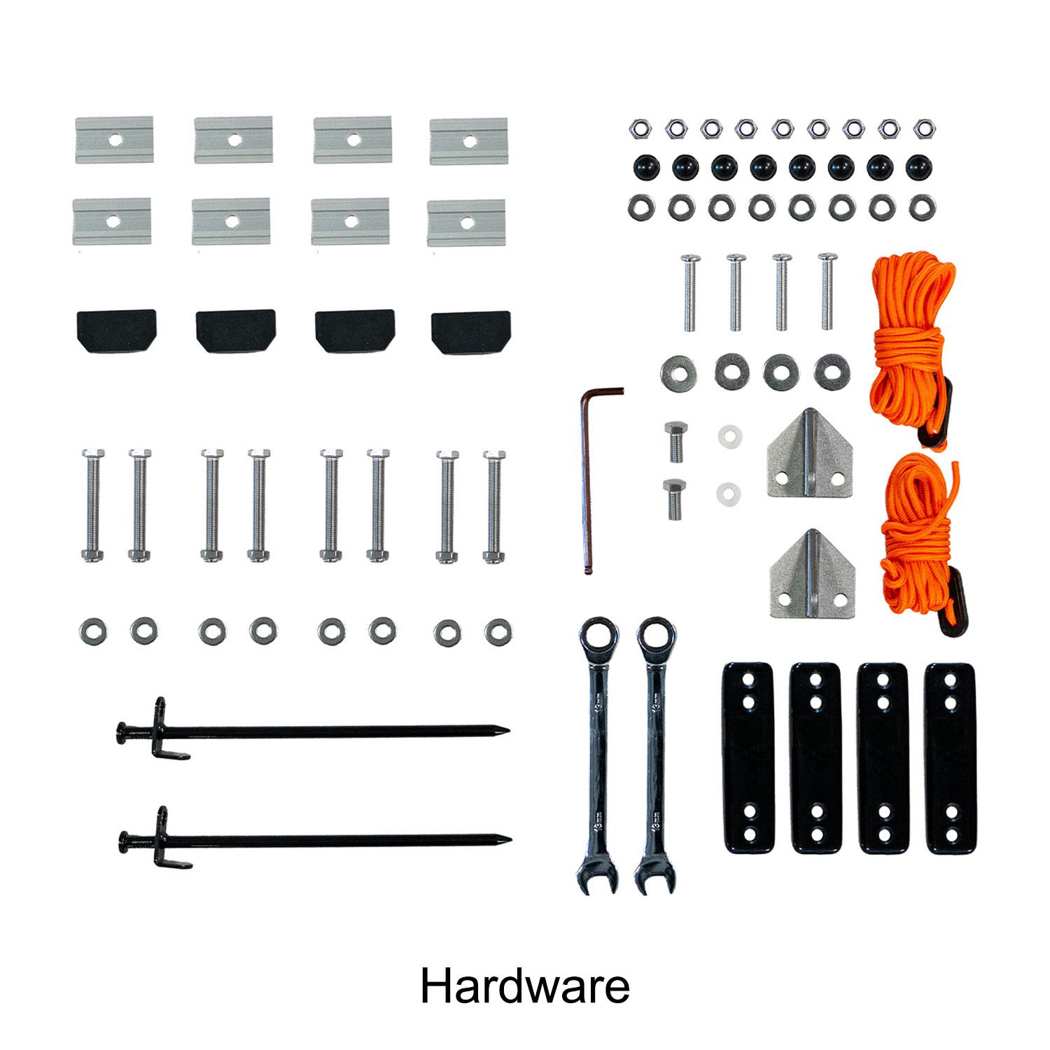 23Zero Walkabout 2.0 soft shell rooftop tent hardware kit, available in 56, 62, and 72 sizes