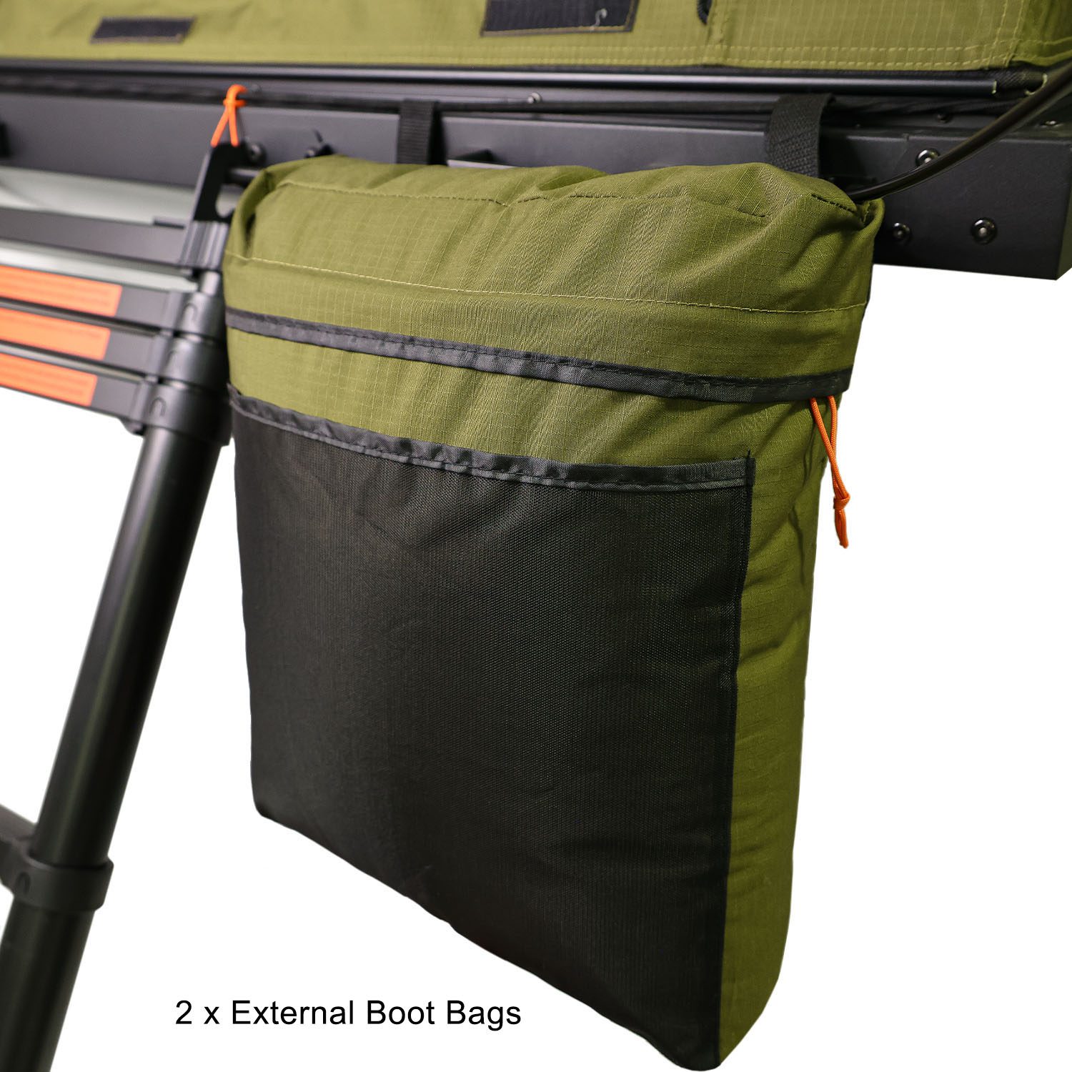 Kabari SuperFly Hybrid Wedge Lightweight Rooftop Tent Included 2 External Boot Storage Bags
