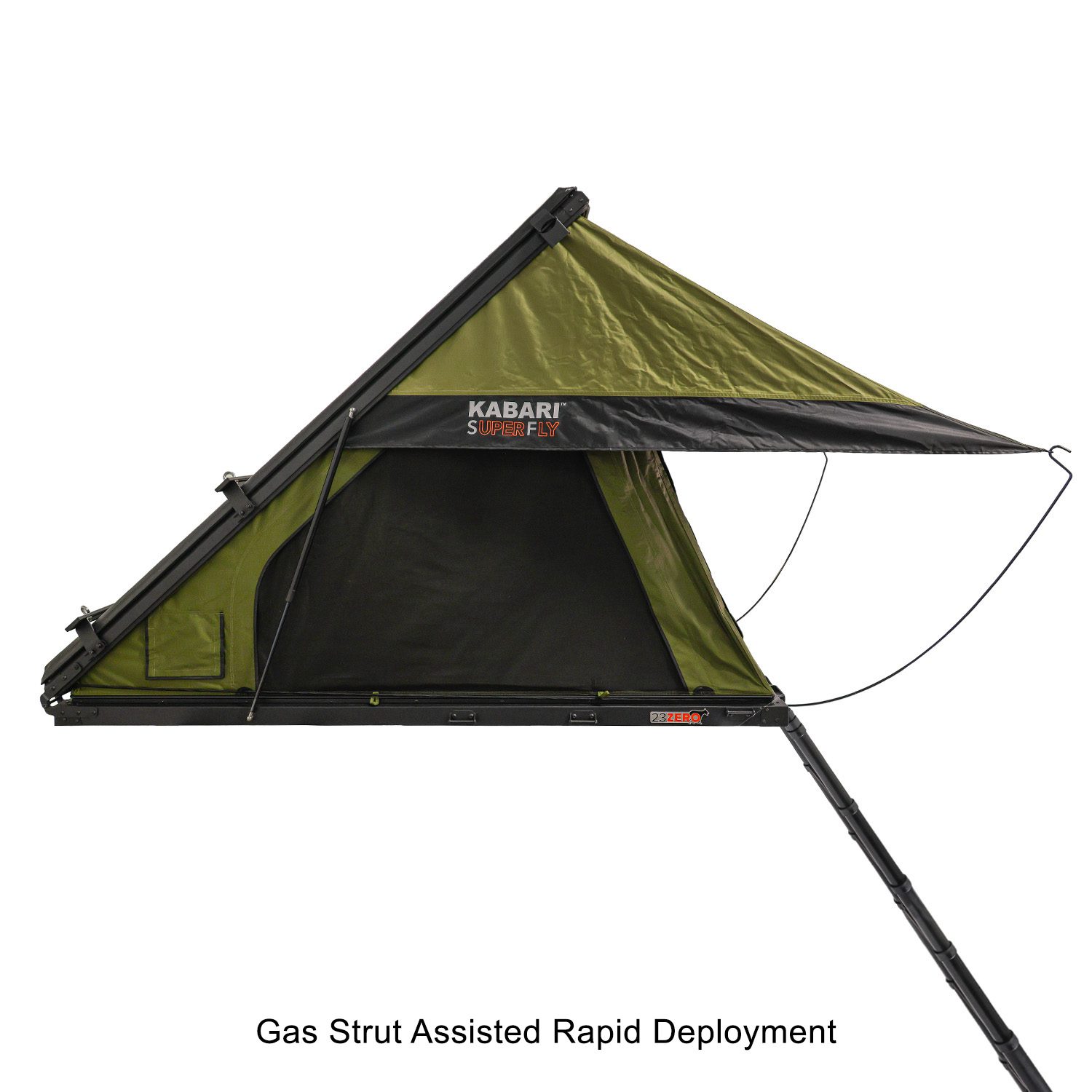 Kabari SuperFly Hybrid Wedge Lightweight Rooftop Tent Gas Strut Assisted Rapid Deployment