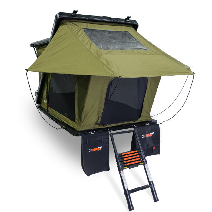 Kabari Z Aluminum Z-Lift Hard Shell Roof Tent Deployed Hero Image