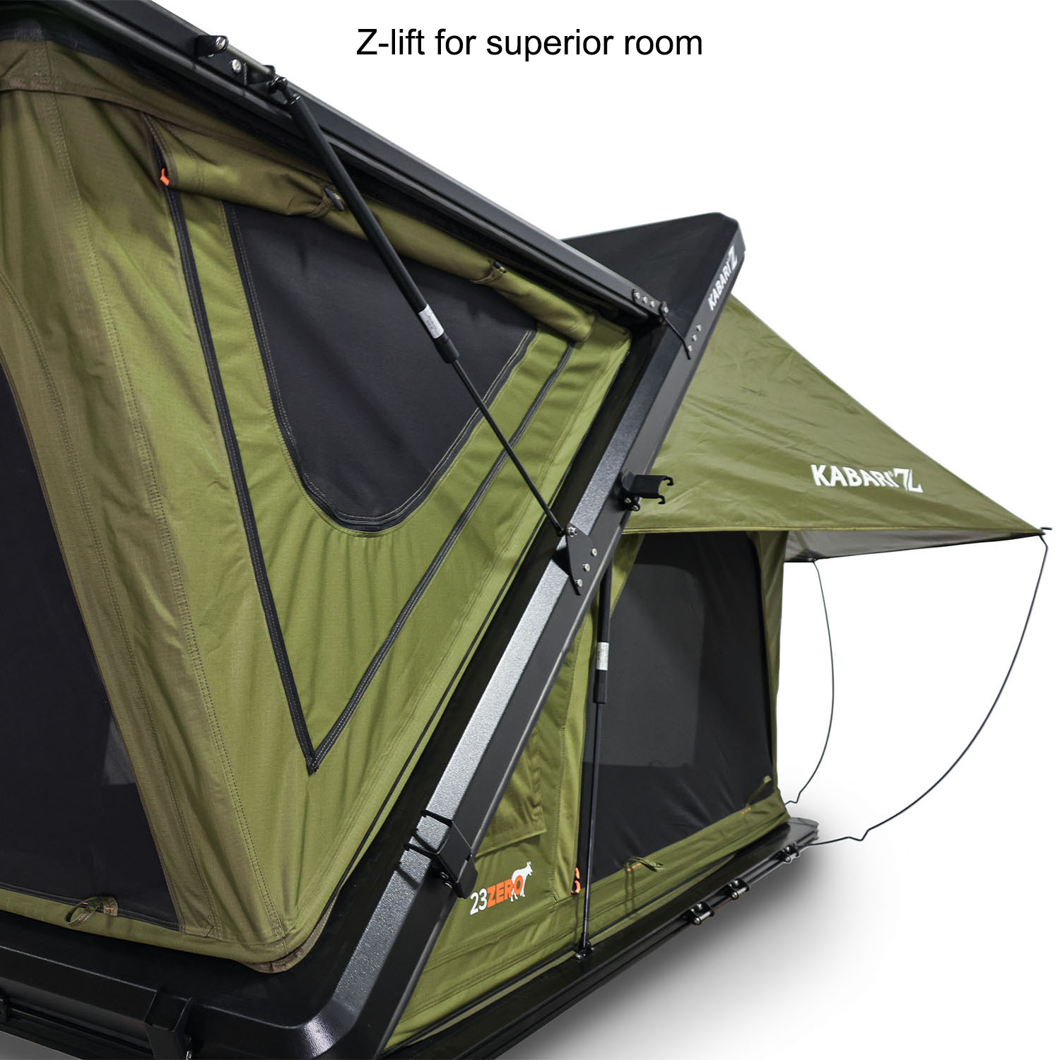 0809-243 テント Kabari Z Aluminum Clamshell Z-Lift Rooftop Tent | 23Zero