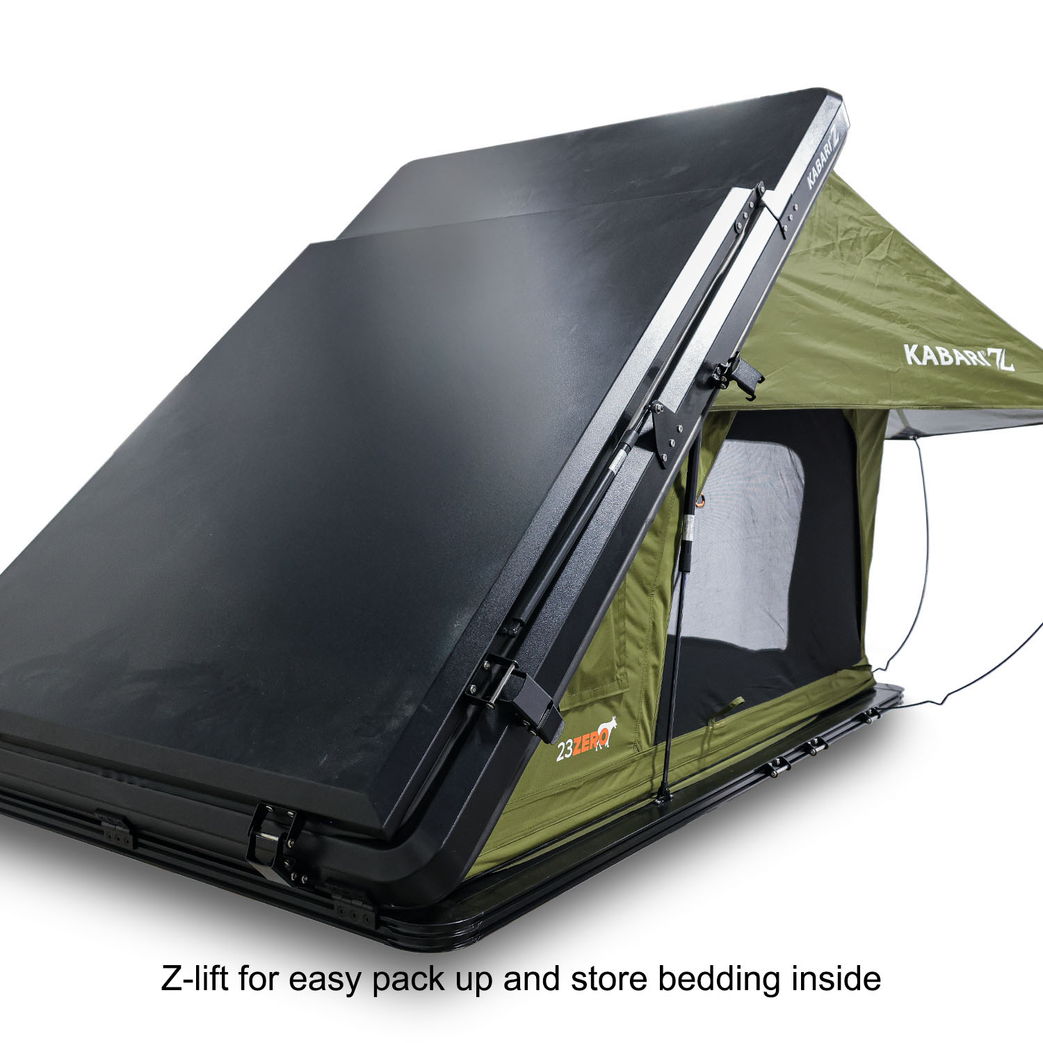 0809-243 テント Kabari Z Aluminum Clamshell Z-Lift Rooftop Tent | 23Zero