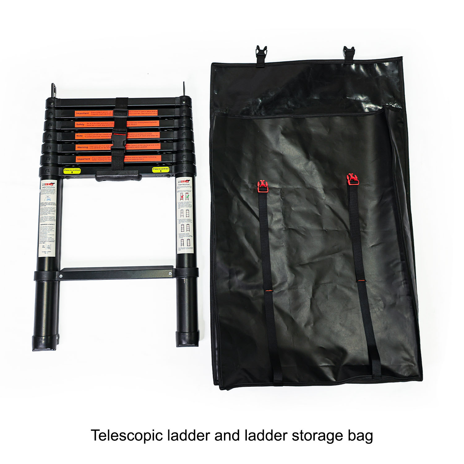 Kabari Z Aluminum Z-Lift Hard Shell Roof Tent Included Telescopic Ladder and Ladder Storage Bag