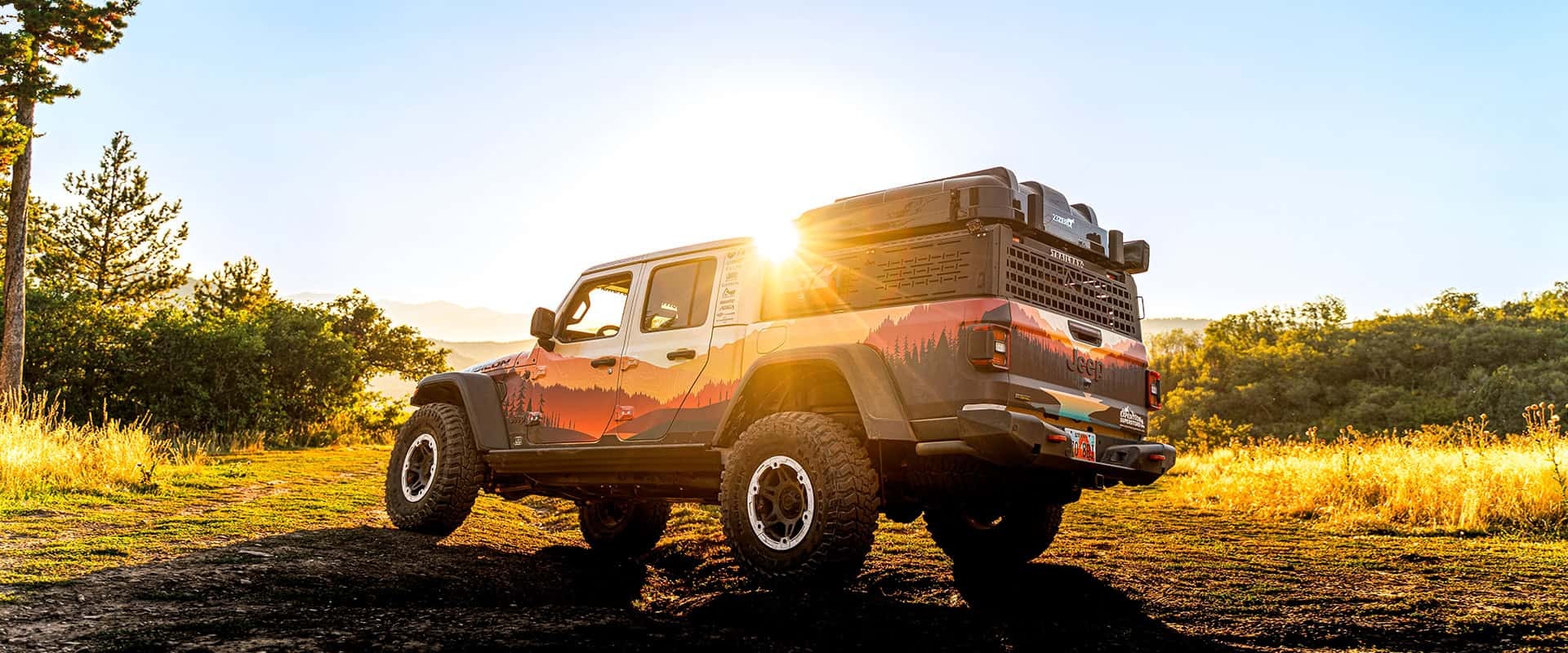jeep gladiator rooftop tent setup